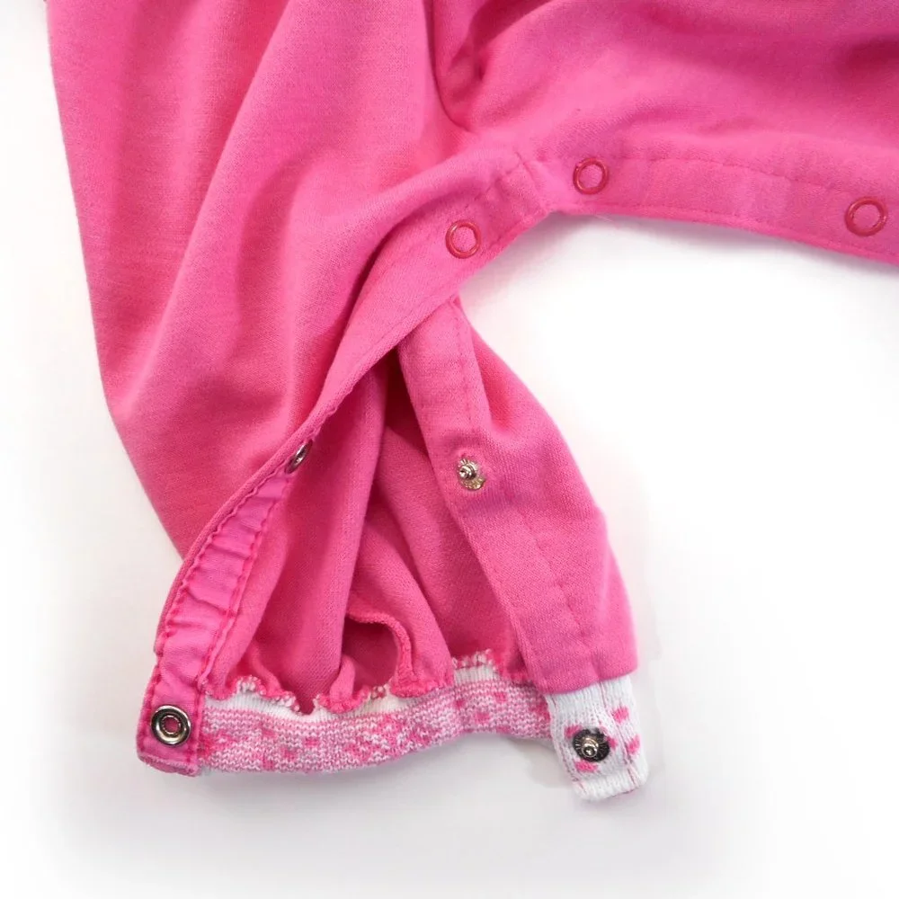 Vintage Oshkosh B'Gosh Overalls 6-9 Mo Vestbak USA Pink